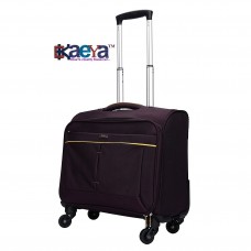 OkaeYa 16 inch 4 wheel Trolley Cabin Bag- Exclusive Pilot Bag Shape-purple